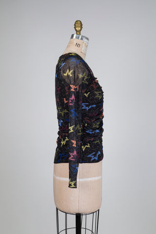 Chandail plissé diaphane PACLOW! (XS/S)