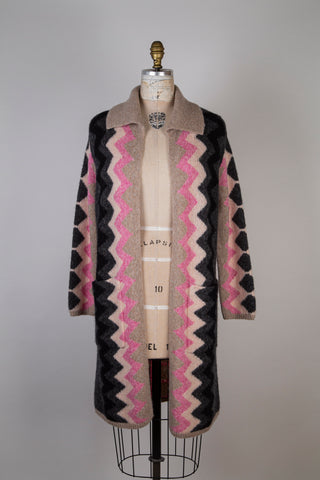 Veste graphique en tricot fondant (6)