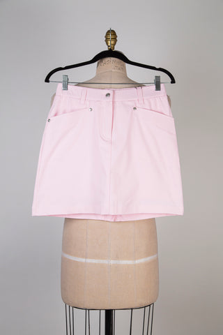 Powder pink microfiber skirt/shorts (2+8)