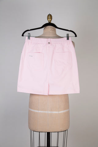Powder pink microfiber skirt/shorts (2+8)