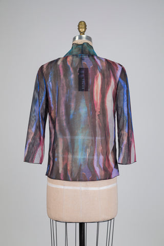 Veste diaphane tie and drip (S)