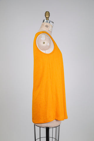 Top tunique évasé sorbet à l'orange (S)