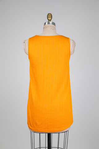 Top tunique évasé sorbet à l'orange (S)