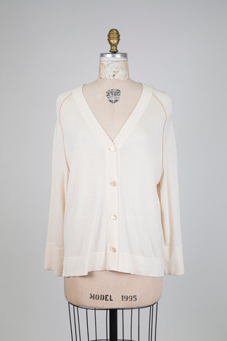 Cardigan crème soie et cachemire (6)