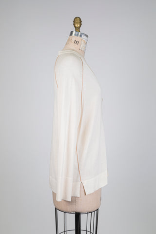 Cardigan crème soie et cachemire (6)