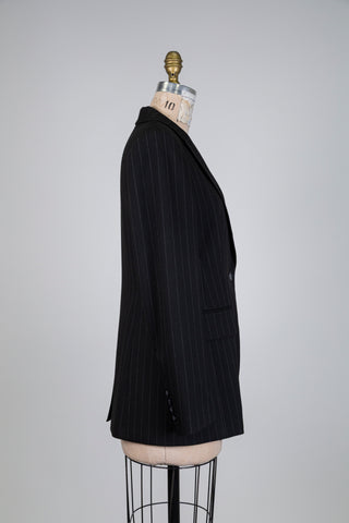 Black pinstriped blazer (6)