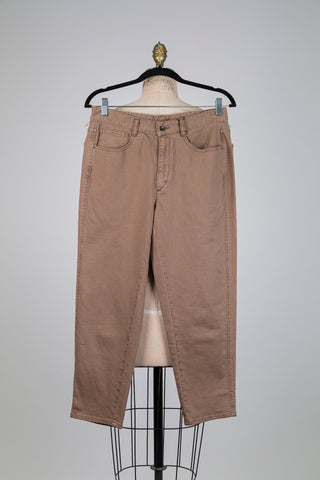 Pantalon toffee en denim (M)