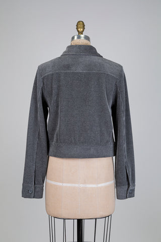 Veste grise en corduroy (6-8-10)