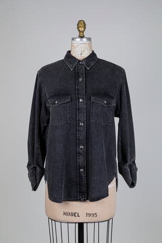 Black denim blouse (6)