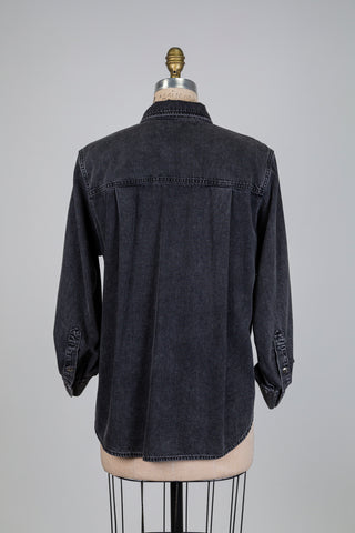 Black denim blouse (6)