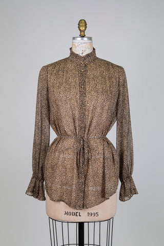 Leopard blouse with gold stripes (6)