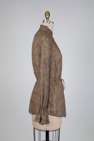 Leopard blouse with gold stripes (6)