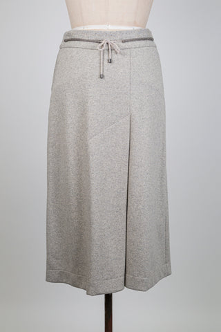 Heathered greige midi skirt (6)