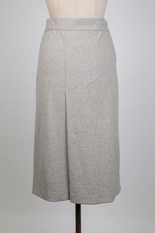 Heathered greige midi skirt (6)