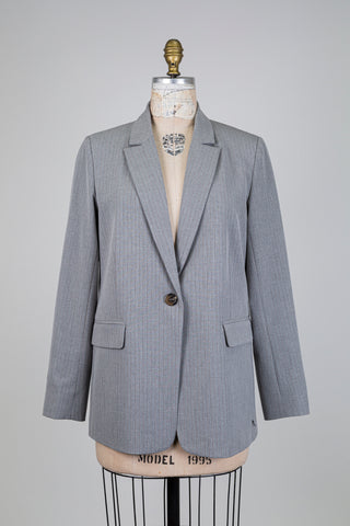 Mist gray pinstripe blazer (6)