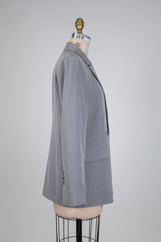 Mist gray pinstripe blazer (6)