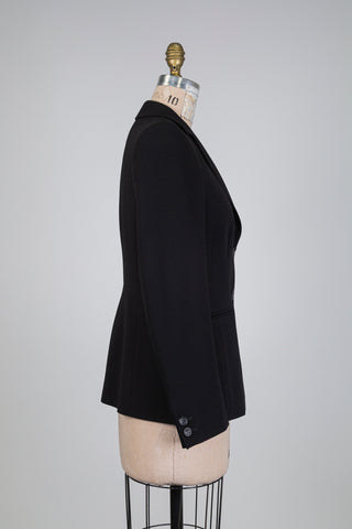 Blazer cintré noir (6/8-12-14)