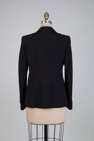 Blazer cintré noir (6/8-12-14)