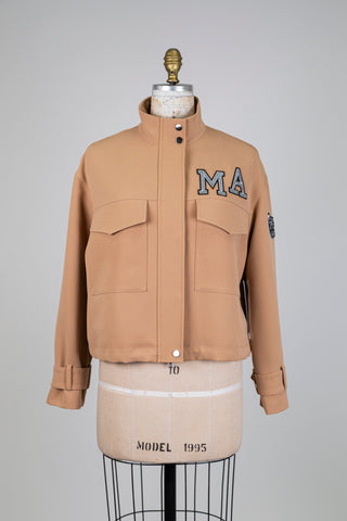 Veste caramel à détails argentés (6)