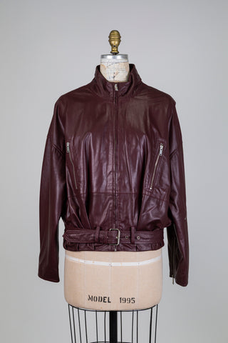 Garnet leather jacket (6)