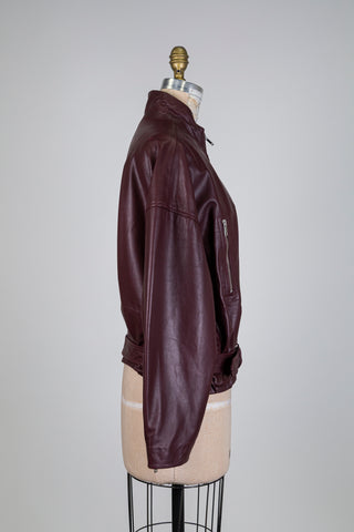Garnet leather jacket (6)