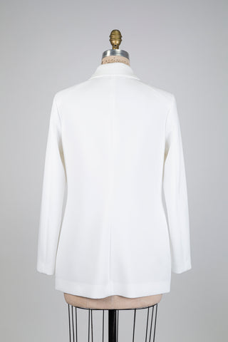 Surchemise blanche à patte de boutonnage invisible (M)