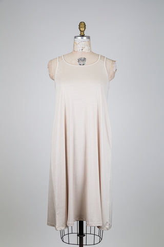 Robe camisole légère crème (S)