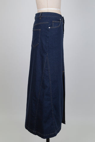 Long denim skirt (6/8)