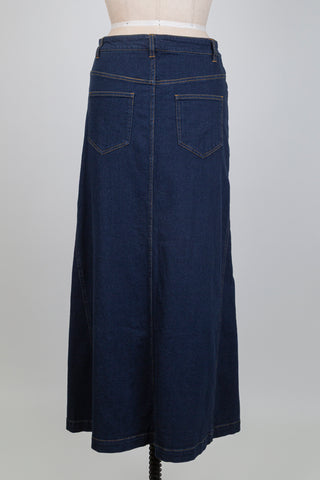 Long denim skirt (6/8)
