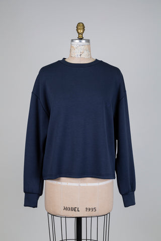 Sweatshirt oversized marine (S)