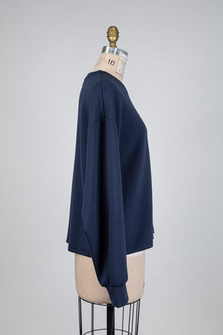 Sweatshirt oversized marine (S)