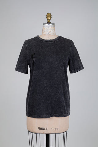 T-shirt éclair gris délavé (S)