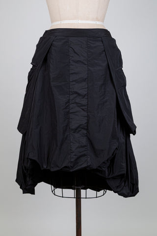 Jupe ballon noire "high-low" (S)