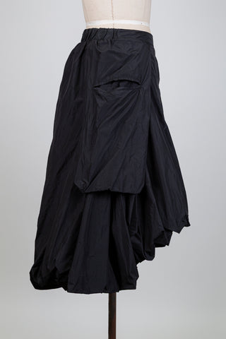 Jupe ballon noire "high-low" (S)