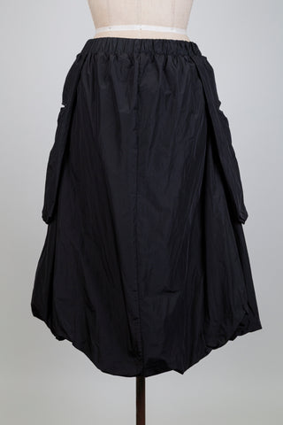 Jupe ballon noire "high-low" (S)