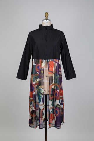 Veste queue de pie voilée (S)