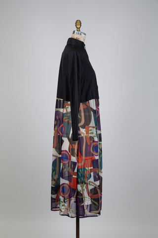 Veste queue de pie voilée (S)