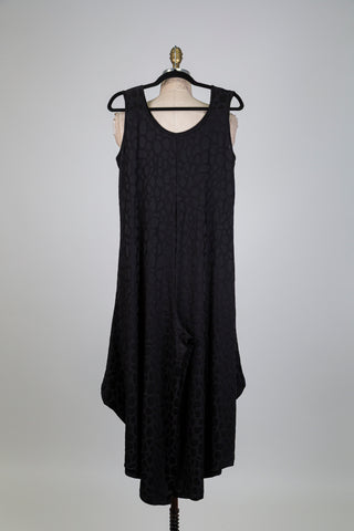 Jumpsuit ballon noir à motif girafe (S)