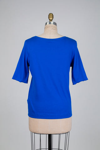 Chandail azur à manches courtes (L)