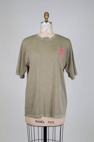 T-shirt kaki Sunday Chilling Club à effet usé (6+)