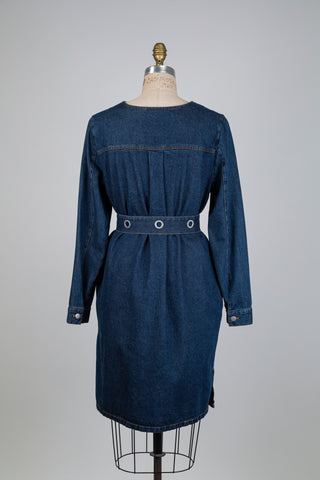 Straight denim dress (6+)