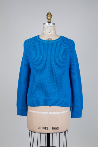 Chandail en trico bleu azur (XS)