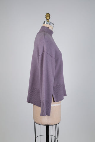 Chandail lavande en tricot (S)