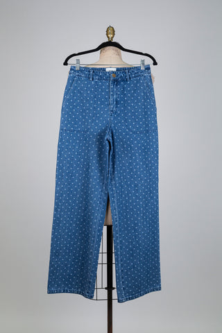 Washed Polka Dot Denim Pants (6-8-10)