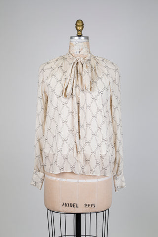 Blouse crème "boucle d'or"  (4-6-10-12)