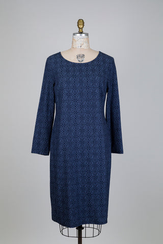 Robe effet denim à jacquard damassé (L-XL)