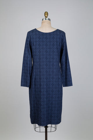 Robe effet denim à jacquard damassé (L-XL)