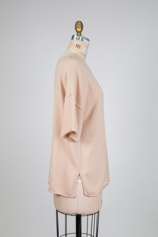 Chandail rose des sables en cachemire (6+)