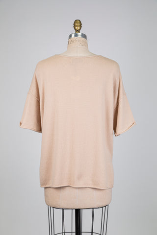 Chandail rose des sables en cachemire (6+)