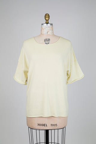 Chandail citron en cachemire (6+)